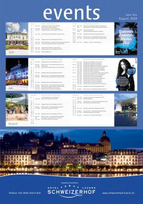 Hotel Schweizerhof Luzern Eventplakat