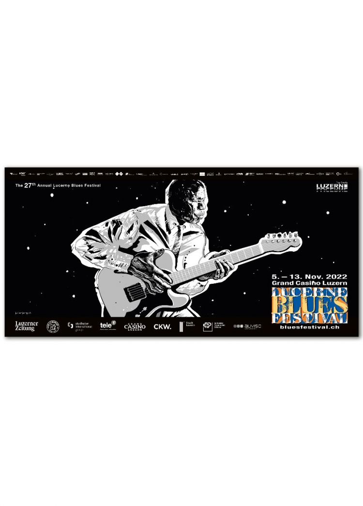 Julian Jung Illustration Art Graphic Design Luzern Lucerne Blues Festival