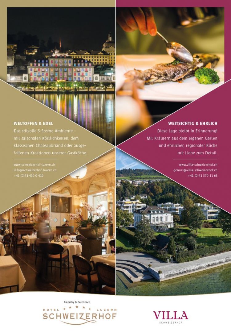 Inserat Hotel Schweizerhof Luzern