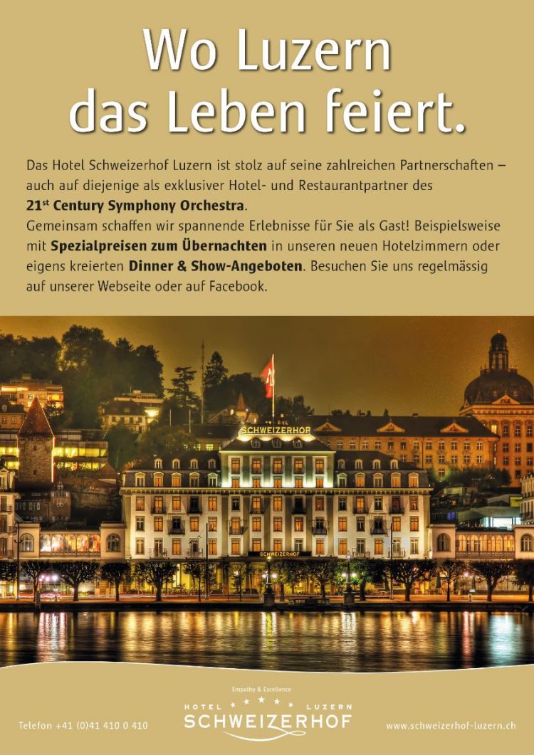 Inserat Hotel Schweizerhof Luzern