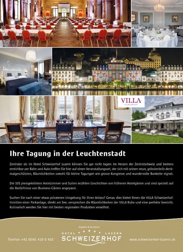 Inserat Hotel Schweizerhof Luzern
